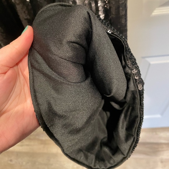 High-Rise Sequin Full Length Flare Pants - Picture 5 of 8